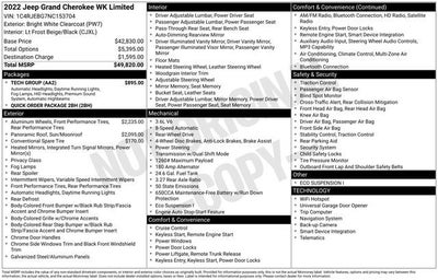 2022 Jeep Grand Cherokee WK Limited