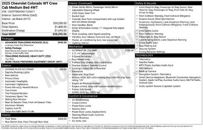 2025 Chevrolet Colorado WT/LT