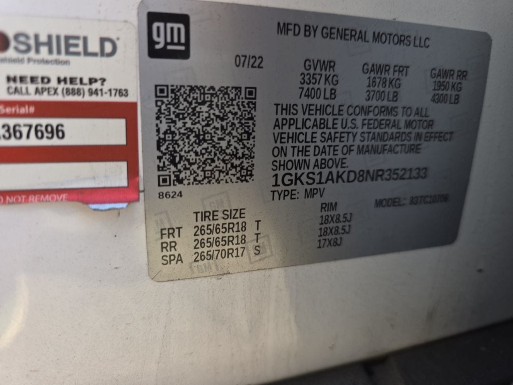 2022 GMC Yukon SLE