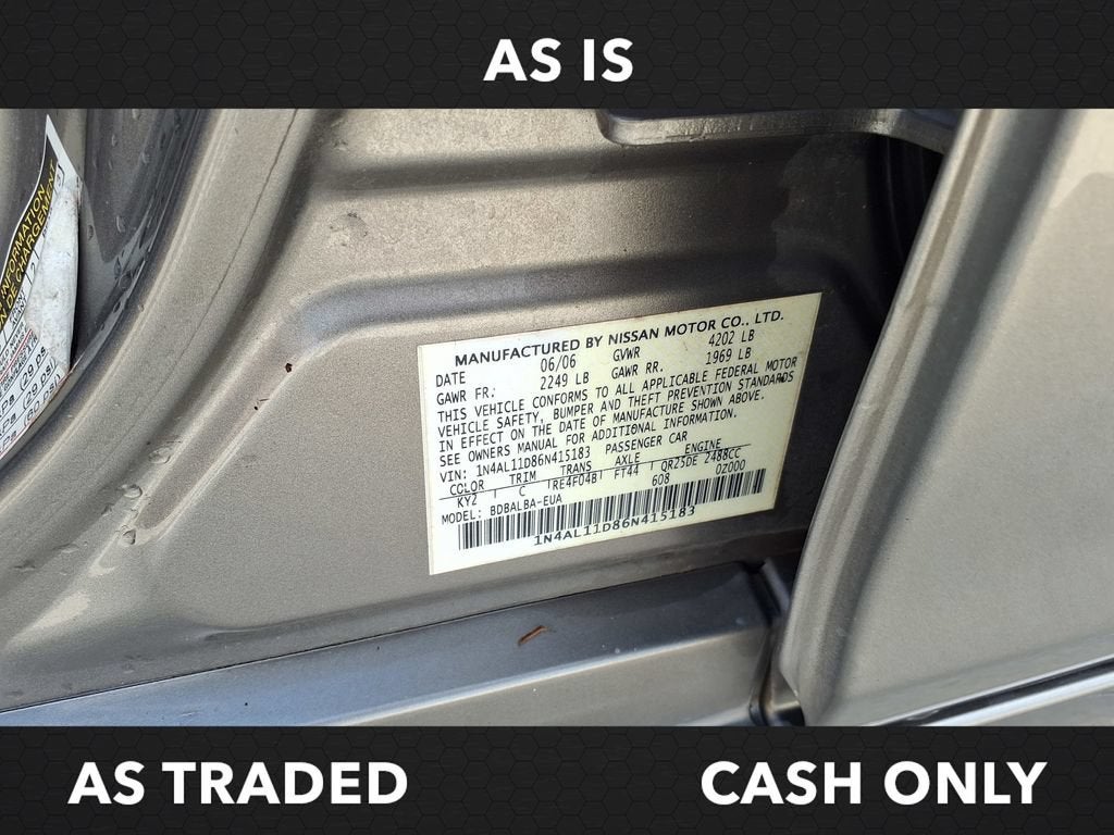 2006 Nissan Altima 2.5 S