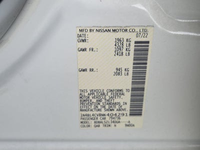 2022 Nissan Altima 2.5 SR