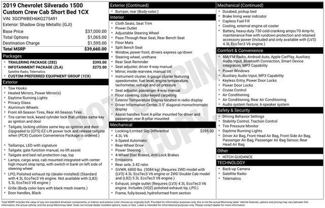 2019 Chevrolet Silverado 1500 Custom