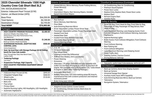 2025 Chevrolet Silverado 1500 High Country