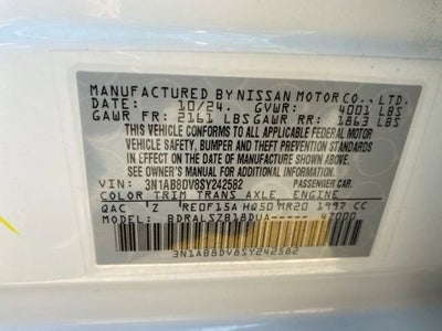 2025 Nissan Sentra SR