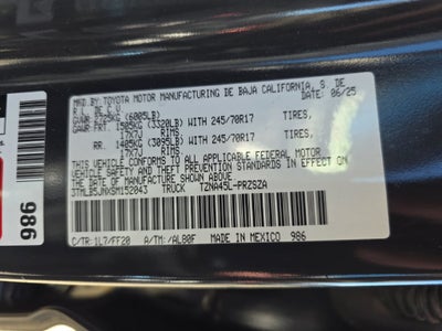 2025 Toyota Tacoma 4WD SR