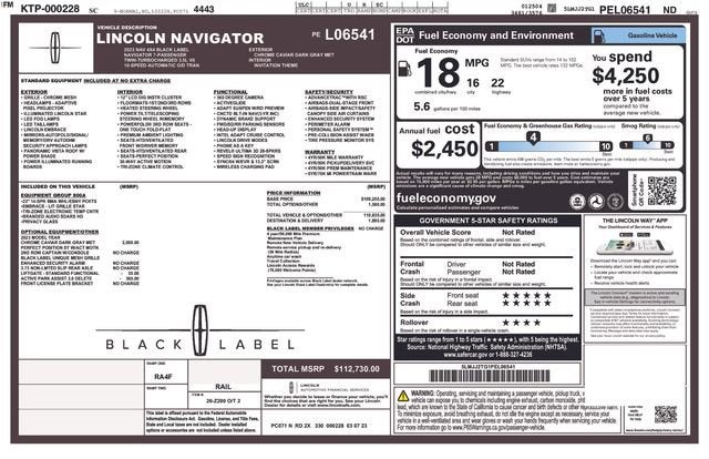 2023 Lincoln Navigator Black Label