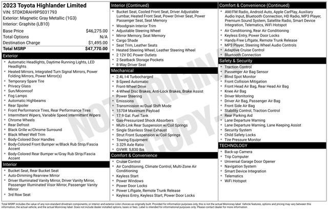 2023 Toyota Highlander L