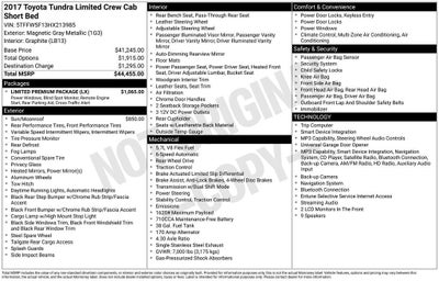 2017 Toyota Tundra 2WD Limited
