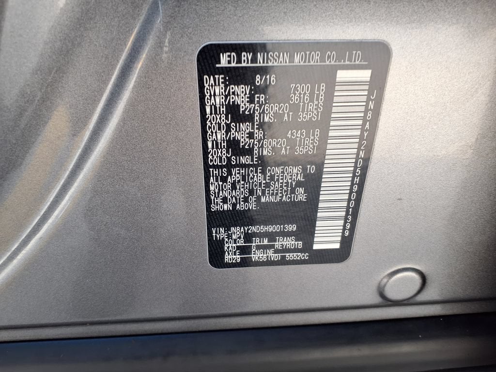 2017 Nissan Armada Platinum