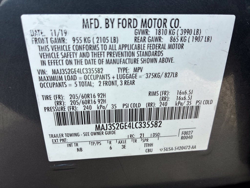 2020 Ford EcoSport SE