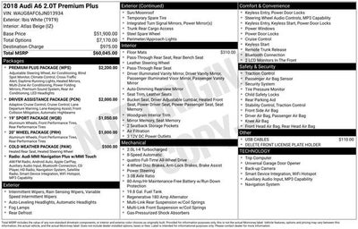 2018 Audi A6 Premium Plus