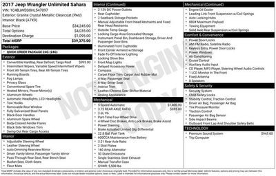 2017 Jeep Wrangler Unlimited Sahara