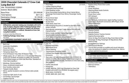 2020 Chevrolet Colorado LT