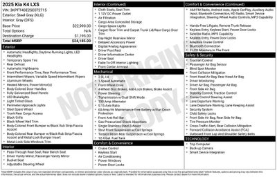 2025 Kia K4 LXS