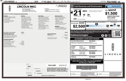 2015 Lincoln MKC Select