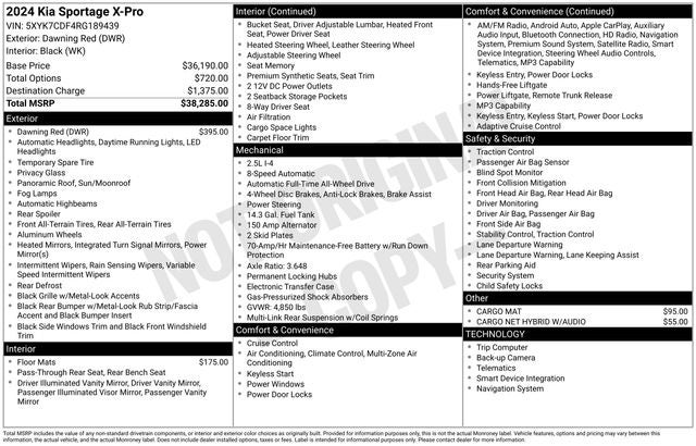 2024 Kia Sportage X-Pro