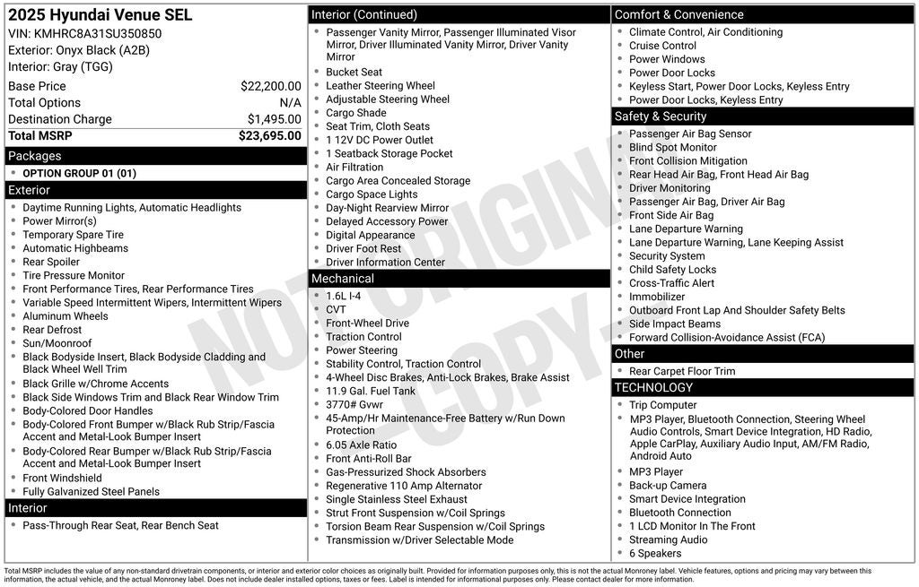 2025 Hyundai Venue SEL