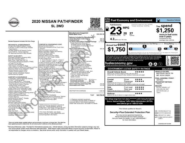 2020 Nissan Pathfinder SL