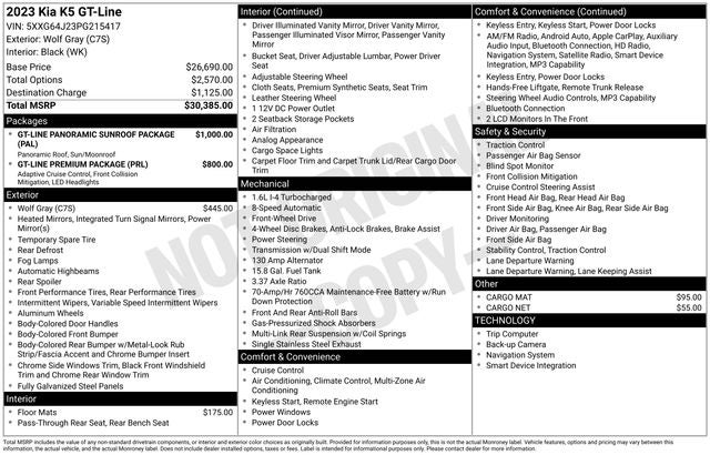 2023 Kia K5 GT-Line