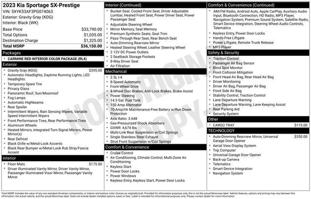 2023 Kia Sportage SX-Prestige