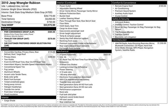 2010 Jeep Wrangler Rubicon