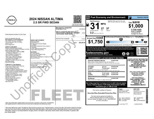 2024 Nissan Altima 2.5 SR