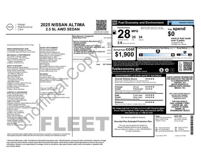 2025 Nissan Altima 2.5 SL