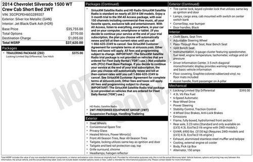 2014 Chevrolet Silverado 1500 Work Truck