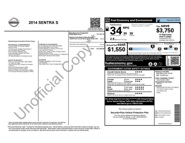 2014 Nissan Sentra S