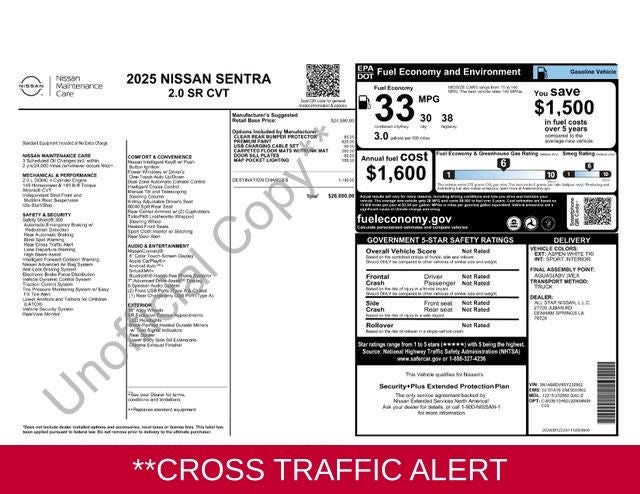 2025 Nissan Sentra SR