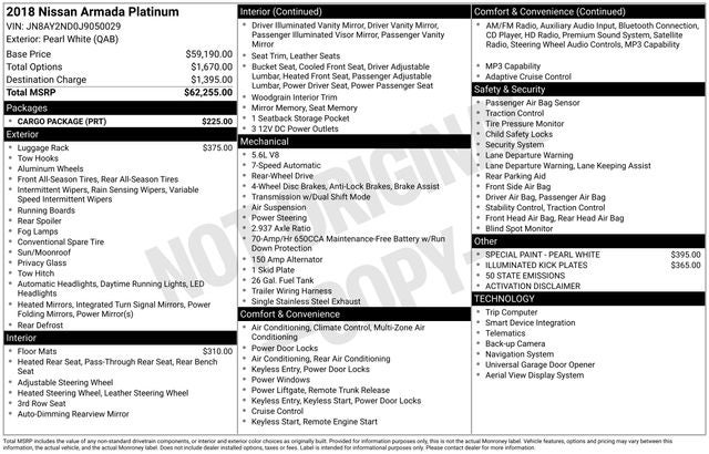2018 Nissan Armada Platinum