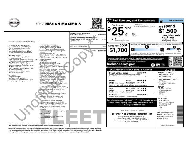 2017 Nissan Maxima S