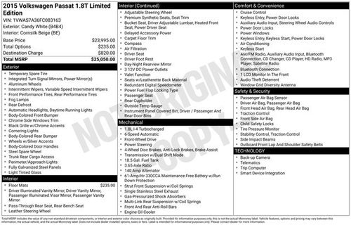 2015 Volkswagen Passat Base