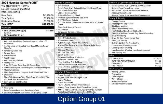 2026 Hyundai Santa Fe XRT
