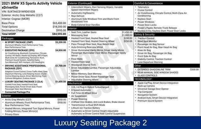 2021 BMW X5 xDrive45e