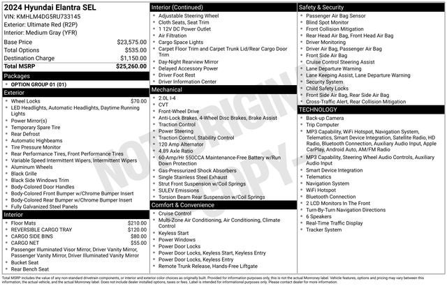 2024 Hyundai Elantra SEL