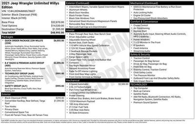 2021 Jeep Wrangler Unlimited Willys 4x4