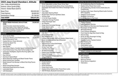 2023 Jeep Grand Cherokee L Altitude 4x2