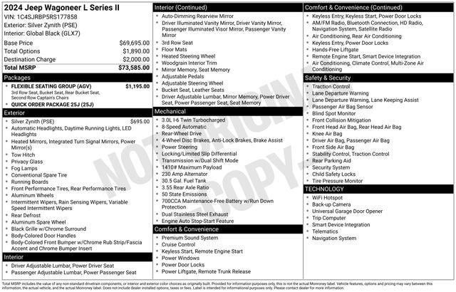 2024 Jeep Wagoneer L Series II 4x2