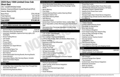 2025 RAM 1500 Limited Crew Cab 4x4 5'7' Box