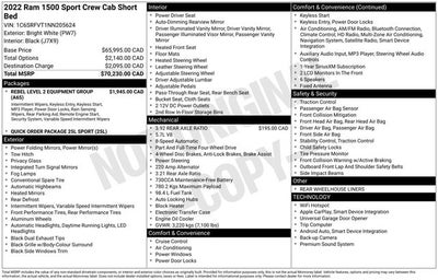 2022 RAM 1500 Sport