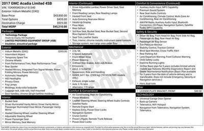 2017 GMC Acadia Limited Limited