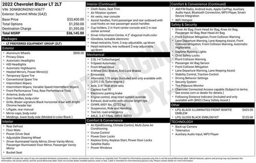 2022 Chevrolet Blazer FWD 2LT