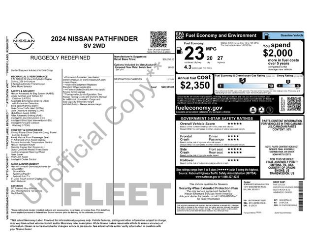 2024 Nissan Pathfinder SV FWD