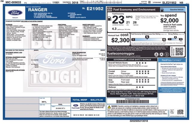 2025 Ford Ranger XL