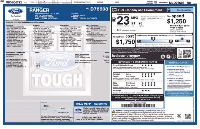 2021 Ford Ranger XLT