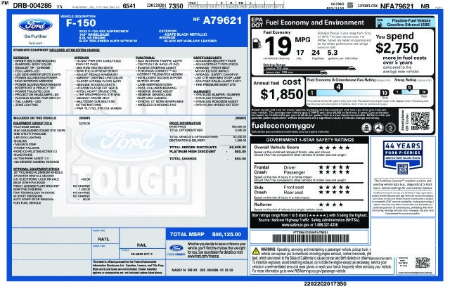 2022 Ford F-150 Platinum