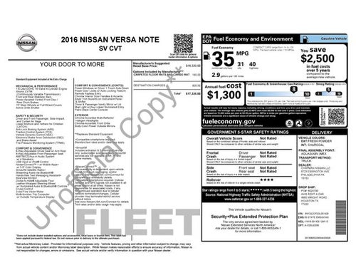 2016 Nissan Versa Note Base