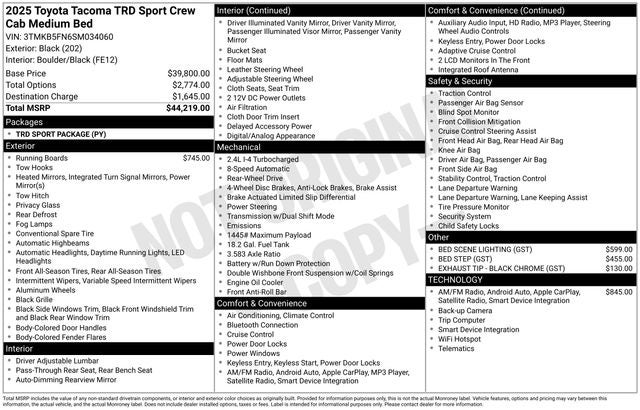 2025 Toyota Tacoma TRD Sport