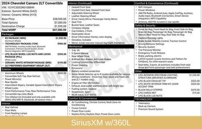 2024 Chevrolet Camaro 2LT 2LT